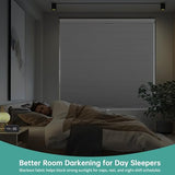 Changshade Blackout Top Down Bottom Up Cellular Shades, Cordless Honeycomb Blinds for Bedroom, Nursery & Bathroom, Total Privacy, 34" W*72" H,White