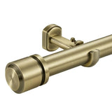 1 1/8 Inch Diameter Curtain Rods 144 to 240 Inches(12-20ft), Telescoping Heavy Duty Large Drapery Rod with Adjustable Aluminum Alloy Bracket, Solid End Caps for Windows Decoration, Antique Bronze