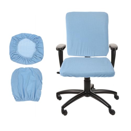 uxcell Office Chair Cover, Desk Chair Covers Stretch Slipcover for Home Office Computer Desk Chairs Sky Blue
