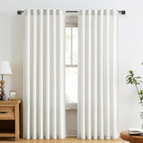 Curtain Rods for Windows 36 to 60 inch, 5/8" Blackout Wrap Around Curtain Rod Telescoping Adjustable for Sliding Door Bedroom Kitchen RV, Black (36"-63")