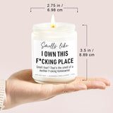 Younift Funny Scented Candle, House Warming Gifts New Home, Housewarming Gifts for Women, Men, Couple, New Homeowner - First Apartment Essentials - Closing Presents for Home Buyers - 9 oz