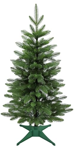 3FT Tabletop Mini Christmas Tree, Artificial Small Christmas Tree for Home, Desk, Office, and Xmas Party Holiday Décor, Easy Assembly, Pink (Green-PE)