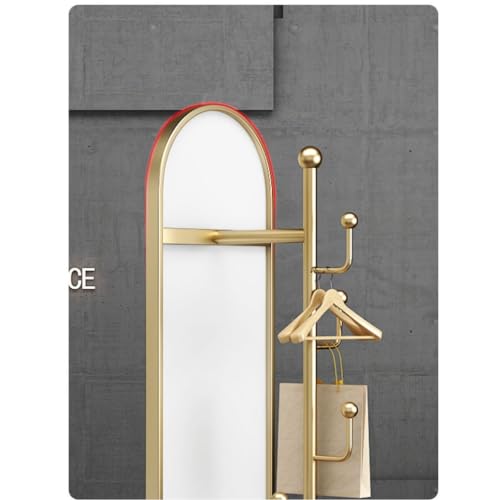 Full-Length Mirror Home Bedroom Full-Length Floor Mirror Dressing Mirror Hanging Hanger Combination Rotatable Fitting Mirror Full Length Floor Mirror (C)