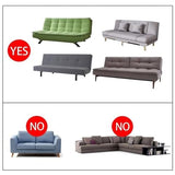 Armless Sofa Bed Cover with Skirt,Armless Futon Slipcover Stretch Jacquard Armless Sofa Cover Futon Couch Bed Cover Washable Furniture Bed Protector with Elastic Bottom,1,L