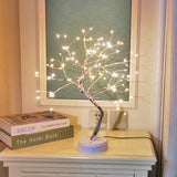 pete mici 108 LED Tabletop Bonsai Tree Light, 8 Modes 20’’ Warm White Artificial Fairy Light, Battery/USB Operated Twinkling Tree Lamp for Christmas Wedding Home Decoration