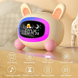 ANALOI Alarm Clock for Kids,Ok to Wake Clock,Sleep Training Clock with Night Light & Sound Machine, Cute Kawaii Alarm Clock for Birthday Gift Boy Girls Toddlers Bedrooms