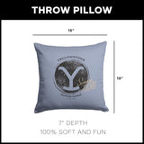 NORTHWEST Paramount Yellowstone Throw Pillow, Dutton Ranch, 18 x 18 inches