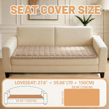 Couch Cover for Dogs Washable,Non Slip Fuzzy Durable Couch Covers for 3 Cushion Sofa Pet Friendly Sofa Cover Dog Thick Soft Slipcovers Protector Couches Mat Bed (Brown, 27.6" x 59"/70 x 150cm)