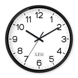 XFM Wall Clock 8 Inch Modern Small Wall Clocks Battery Operated Silent Non-Ticking Black Classic Analog Clock for Home Office Kitchen Bedroom Decor