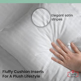 Trendy Home 16x16 Throw Pillow Insert, Cushion Sham Stuffer Hypoallergenic, Decorative Home Outdoor Couch Sofa Bed Square Pillow Filler (Machine Wash)