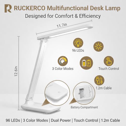 Led Desk Lamp Dimmable Desk Light Reading Lamp 3 Lighting Modes, Eye Protection Accessories, Study Desk Lamp Equipped USB Charger Suitable for Home Office is for Gift Giving