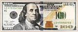 HUAHOO Money Rugs 100 Dollar Bill Runner Cool Area Rug for Living Room Kitchen Rug Laundry Runner Rug Bedroom Bathroom Mat (18" x 43")
