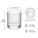 12 Pack Clear Votive Candle Holders,Glass Tea Light Candle Holder