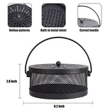 A&M Tech Black Mosquito Coil Holder Incense Coil Burner Indoor Outdoor Camping Use Portable Mosquito Repellent Coil Holder Incense Burner Holder 6.2 Inches Diameter