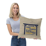 NORTHWEST Paramount Yellowstone Throw Pillow, Family I Got, 18 x 18 inches