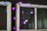 Silver Buffalo Hello Kitty Face with Pink Bow 20ct Decorative String Lights, 7 Feet Long, Battery Powered (Batteries Not Included), Pink LED, Indoor Use Only