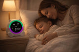 LIVEVIE Pali Kids Sleep Training Clock with Visual Countdown Ring, Reward Drawer, Night Light, Sound Machine, App Control, Custom Routines, Battery Backup, OK to Wake Toddler Alarm