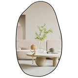 Irregular Asymmetrical Mirror Wall Mounted, Unique Vanity Mirror,Shaped Dressing Mirror Decorative for Living Room, Bathroom, Bedroom, Entryway Wall Decor, 33.5"×20.5"