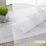 LIVEKID White Sheer Curtains 84 Inches Long 2 Panels - Light Filtering Breathable Voile Textured Sheer Curtains for Bedroom/Living Room, Rod Pocket Soft Elagant & Airy Solid Drapes, W42 x L84