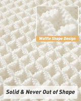 Upgraded Waffle Bath Mat Set of 2 Absorbent Non Slip Bathroom Mat 17" x 24"