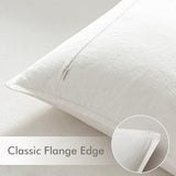 EMEMA Euro Sham Decorative Linen Throw Pillow Covers 22x22 Inch Cream