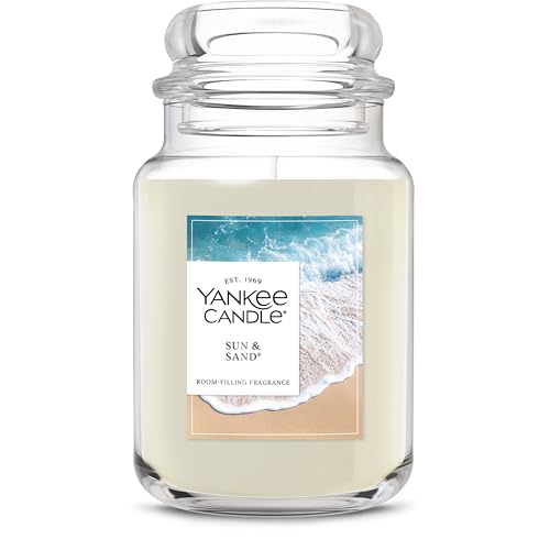 Yankee Candle Sun & Sand Scented Candle, 22oz Large Jar with up to 150 Hour Burn Time, Giftable
