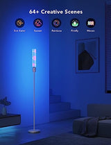 Govee RGBIC Cylinder Floor Lamp, LED Corner Floor Lamp with Wi-Fi App Control, Smart Lamp with 64+ Scenes, DIY Mode, Music Sync, 1500 Lumens Modern Lamp for Bedroom, Living Room