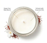 LEOBEN CO – Amber Saffron Scented Candle – 18oz, Heirloom Collection Design – 80 hr Burn Time – Poured in California Using Vegan Soy Wax and Essential Oils – Made in Small Batches