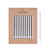 PHD CAKE Pearl White Long Thin Birthday Candles, Cake Candles, Birthday Parties, Wedding Decorations, Party Candles