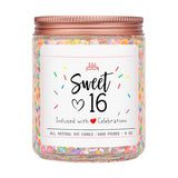 Homsolver 16th Birthday Gifts for Girls, Vanilla Cream Scent Best Ideas Birthday Presents for Daughter, Friends, Sister, Handmade Aromatherapy Candle Decorations