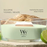 WoodWick Matcha Zest Scented Candle, Crackling Wick, 16oz