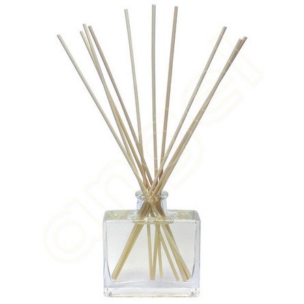 Nakpunar Square Glass Bottle with Cork Finish 7 oz (210 ml) - bottle for oils, witch spells, wedding favors, fragrance reed diffuser bottle (Clear w/Cork, 1)