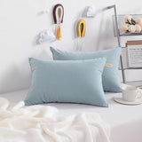 NTBAY Toddler Pillows, Set of 2, 13"x18", Sea Green