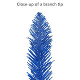 Puleo International Pre-Lit 6.5' Artificial Christmas Tree with 300 Lights, Blue