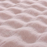 Cozy Fluffy Plush Faux Fur Blanket Pink 50x60 Inch Super Soft Fuzzy Thick Throw Blanket for Sofa Couch Bed