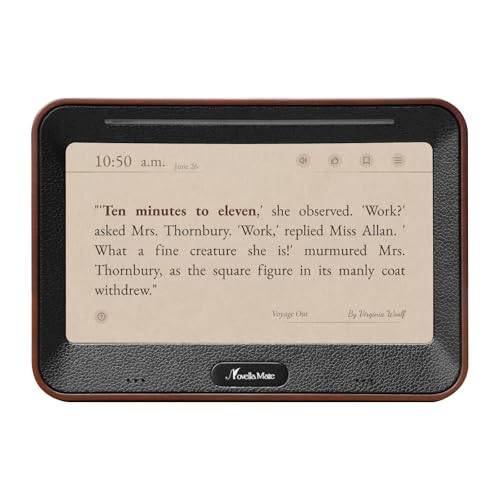 Literary Quote Clock with Time Quotes,Weather Quotes,Inspiration Quotes & Custom Quotes | Gentle Alarm & Night Mode | Personalized Gift for Writers and Book Lovers Essential