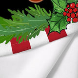 Gingerbread Tree Skirt, Christmas Tree Skirt Red Xmas Tree Skirts Mat 36 in for Indoor Outdoor Holiday Party Merry Christmas Tree Topper Ornaments Decorations