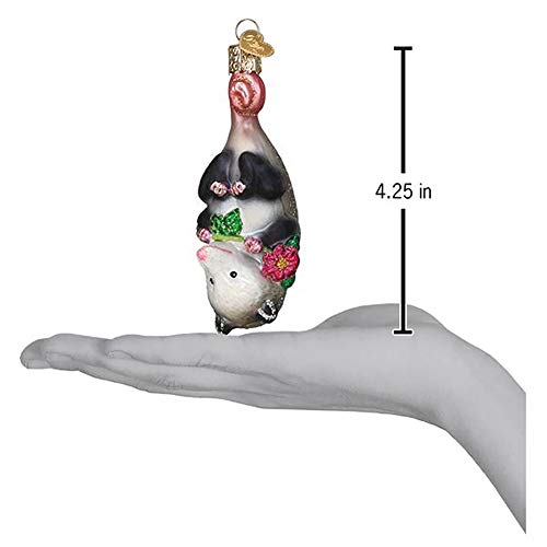 Old World Christmas Ornaments Blossom Opossum Glass Blown Ornaments for Christmas Tree