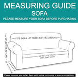 U-NICE HOME Velvet Sofa Cover Stretch Couch Covers for 3 Cushion Furniture Protector Sofa Slipcover (Large, Chocolate)