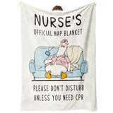 Nurses Gifts for Women/Men, Cute Nurses Week/Appreciation Gifts - Soft LPN RN Nurse Blanket, Nursing Student Graduation Gift Flannel Throw Blanket 60" X 50"