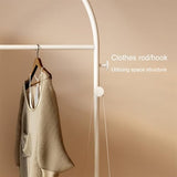 Full Body Mirror, Floor Standing Clothes Rack for Bedroom with Full Length Mirror, Integrated Door, Vertical Entrance Area, White Coat Stand, Bedroom Furniture (Colour: White)