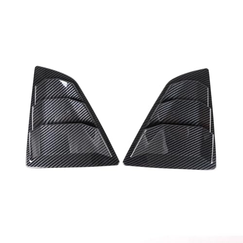 Compatible with 370Z Z34 2009-2020 ABS Carbon Fiber Car Rear Side Window Blind Shutter Louver Cover Trim Exterior Accessories(Carbon Fiber)