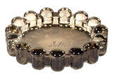 Home Collection Original Amber Glass Large Bubble Candle Dish