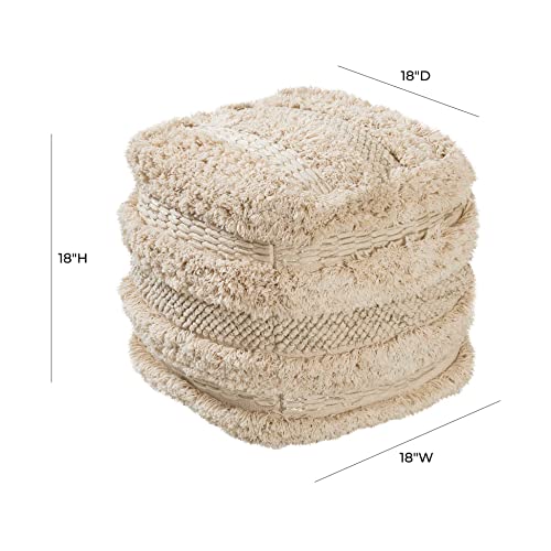 Tov Furniture Yorba Cotton Pouf