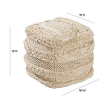 Tov Furniture Yorba Cotton Pouf