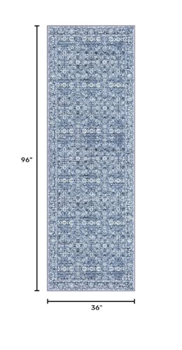 3x8 Washable Runner Rug, Non Slip Soft Area Rug for Hallway Kitchen