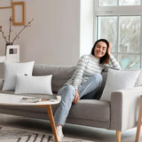 MIULEE Pillow Insert 12x18 Inch Decorative Rectangle Throw Pillow Inserts