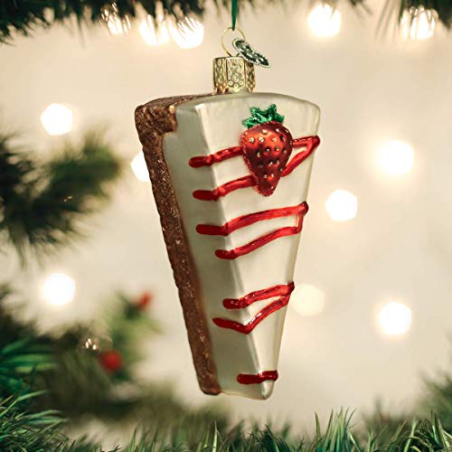 Old World Christmas Cheesecake Glass Blown Ornaments for Christmas Tree