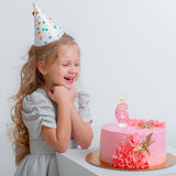 Pink Sequin Birthday Candles, Cake Number Candles, Girls 0th Birthday Decorations, Suitable for Birthday Parties, Anniversary Party Decorations(6)