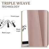 Lecloud Blush Pink Kitchen Curtains 36 Inch Length 2 Panels, Soft Privacy Window Short Curtains, Thermal Insulated Rod Pocket Curtain Tiers for Bedroom Bathroom Small Windows, 40" W x 36" L